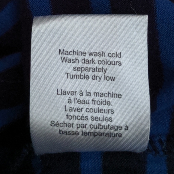 Talula Blue Striped One Shoulder Mini Dress Small - Picture 5 of 5